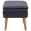 VidaXL vidaXL Hocker Stoffbezug 73 x 43 x 42 cm Dunkelgrau 3