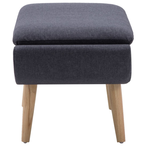 VidaXL vidaXL Hocker Stoffbezug 73 x 43 x 42 cm Dunkelgrau 2