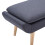 VidaXL vidaXL Hocker Stoffbezug 73 x 43 x 42 cm Dunkelgrau 4