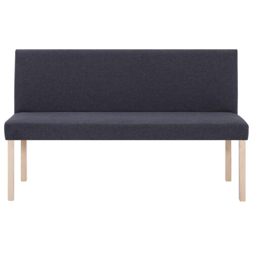 VidaXL vidaXL Sitzbank 139,5 cm Dunkelgrau Polyester 2