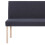 VidaXL vidaXL Sitzbank 139,5 cm Dunkelgrau Polyester 6