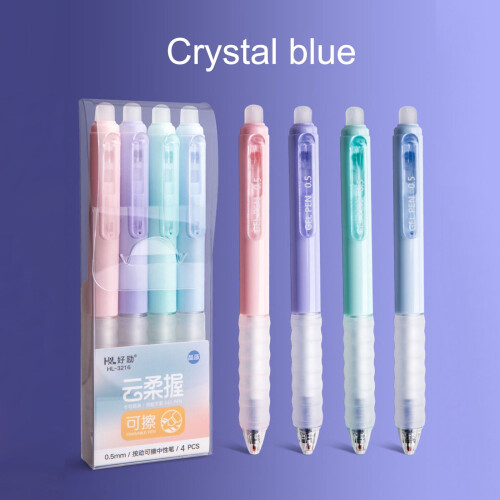 40ml Press The Erasable Pen Core0.5Crystal Blue Εύκολο στο τρίψιμο Ζεστό Σβήσιμο Στυλό με Άνθρακα που 2