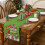 Chemin de table de Noël vert 13 x 72 pouces, décoration de Noël 2
