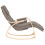 VidaXL vidaXL Schaukelstuhl Taupe Stoff 4