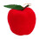Ensemble de 6 pendentifs de Noël en forme de pomme rouge floquée 2