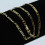 Vergulde Figaro-ketting, 16-30 inch, 20 stuks 5