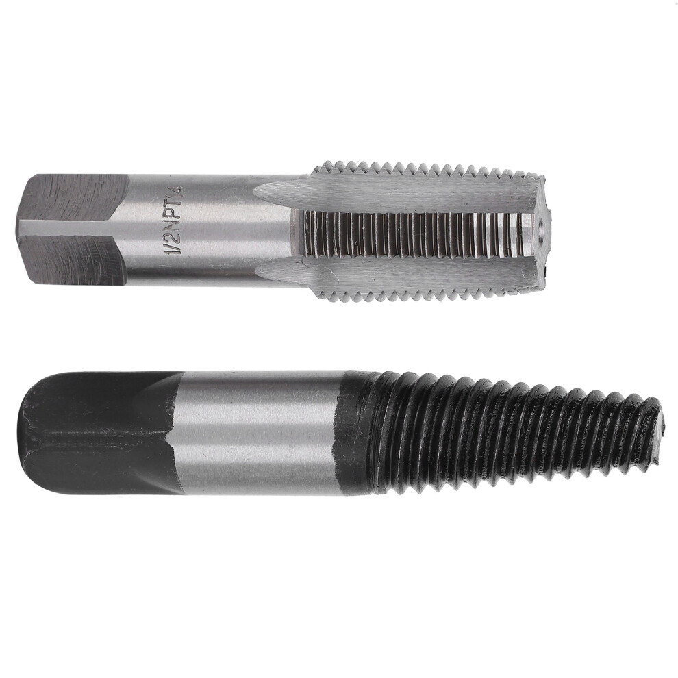 Heavy-Duty Pipe Extractor With Tap 1/2In Thread Removal Tool, High Carbon Steel 7891392228195