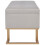 VidaXL vidaXL Bank mit Staufach 105 cm Grau Samt 4