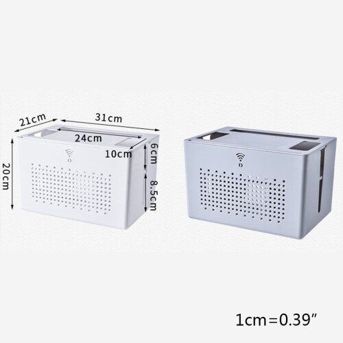 Wi-Fi Router Storage Box Desktop Wire Organizer 2