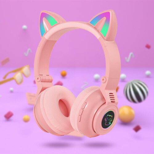 50% Off Clear GM26 Wireless 5.0 Luminous Computer Gaming Headset Bluetooth Headset 2
