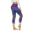 Women's Striped Tights Rainbow Print S 5