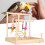 Parrot Exercise Stand Solid Wood Bird Cage Perch for Play & Training 12