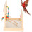 Parrot Exercise Stand Solid Wood Bird Cage Perch for Play & Training 13