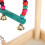 Parrot Exercise Stand Solid Wood Bird Cage Perch for Play & Training 14