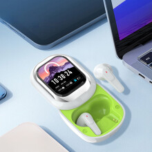 Wireless Earbuds with Smart LED Display, Touchscreen Charging Case & Sliding Design – Compatible with Bluetooth