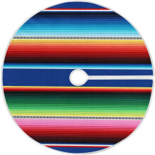 Mexikanische Serape-Decke, gestreifter Baumrock, 122 cm