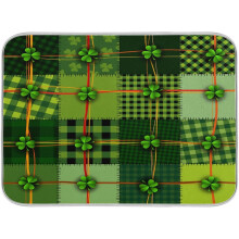 Covoraș absorbant pentru uscarea vaselor cu model Buffalo Check Shamrock, 40x45 cm