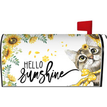 Lente/zomer kattenbrievenbushoes, 21x18 inch, magnetisch en waterdicht, geschikt voor standaard buitenbrievenbussen.