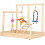 Parrot Exercise Stand Solid Wood Bird Cage Perch for Play & Training 15