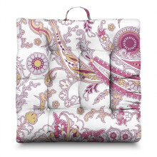 Paisley meditačný podlahový vankúš Boho 22x22 palcov