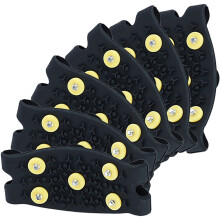 Protectores de botas MUSEYA para hielo, TPE negro, 3 pares