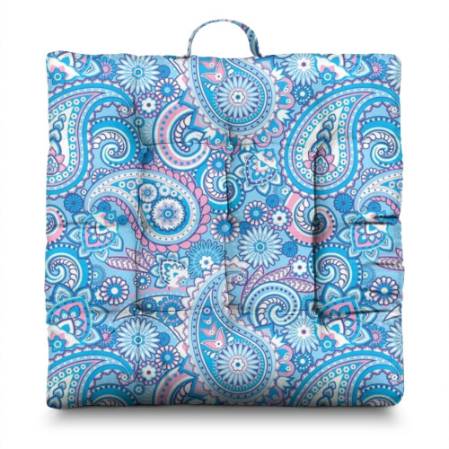 Holenderska aksamitna poduszka podłogowa w stylu boho, 22x22 cale