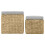 VidaXL vidaXL Ottoman-Set 2 Stk. Seegras Grau 3