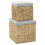 VidaXL vidaXL Ottoman-Set 2 Stk. Seegras Grau 4