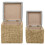 VidaXL vidaXL Ottoman-Set 2 Stk. Seegras Grau 5