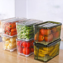 Clear Airtight Food Storage Box for Fridge, Veg/Fruit/Leftovers, Under $5 – Compatible with Standard Fridges