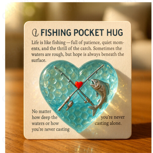 Geschenkkartenhalter für Angler (1 Stück)