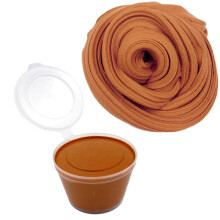 Kaffe kaffe farve smør slim ler legetøj elastisk ikke-bundfældende kit til sensorisk leg gør-det-selv håndværk fremstilling og stresslindring