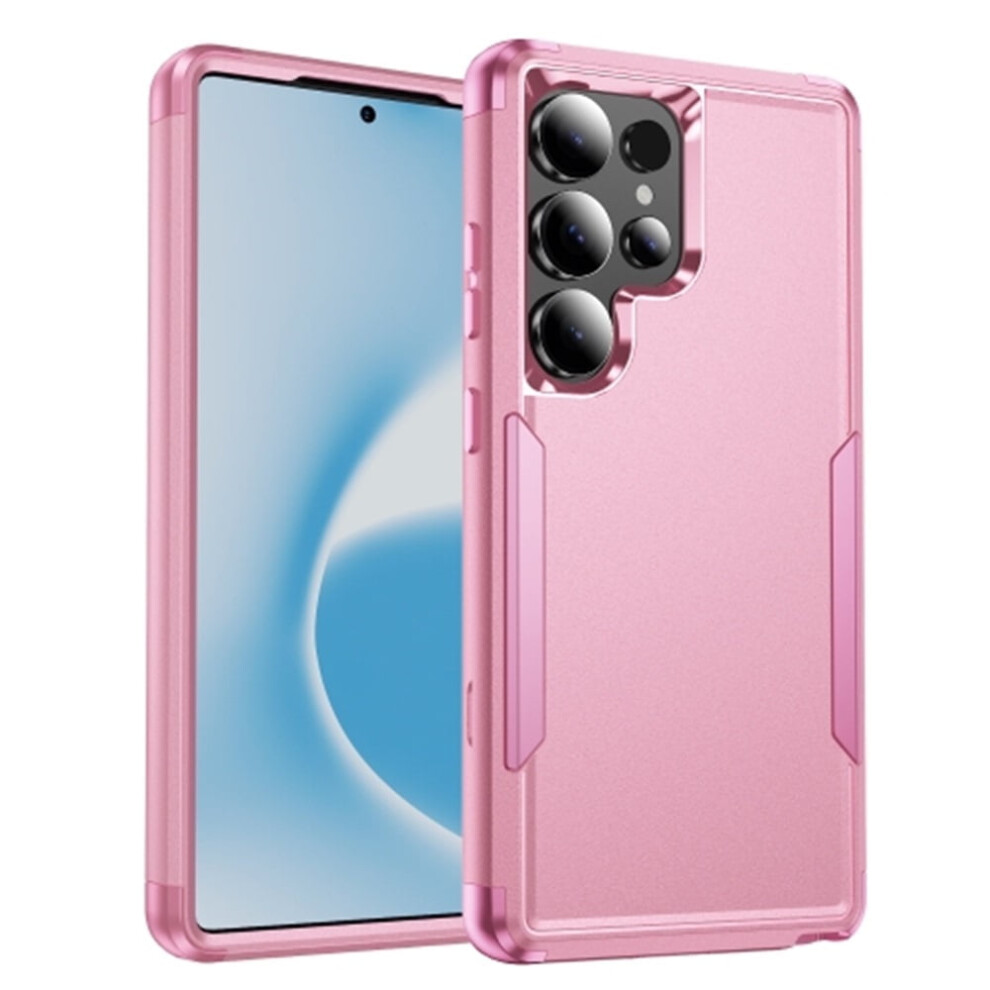 Heavy Duty 3-Layer Bumper Case For Samsung Galaxy S25 Ultra 5G 6.9", Shockproof & Dropproof, Â Compatible With S25 Ultra Pink 9489952021546