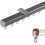 Rail de plafond pour rideaux en aluminium blanc 400 cm 1