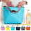 Sac à lunch isotherme rose 28 cm, imperméable et pliable 6