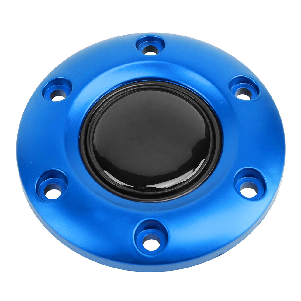 6-Hole Steering Wheel Center Cap Abs Horn Button For Nardi & Vertex Blue 7611391869232