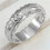 Bague fleur pour femme, mariage, or rose, taille 6 8