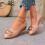 Γυναικεία παπούτσια με τακούνι σφήνας, slip-on, casual, άνετα, φλατ, από μαλακό δέρμα, με 2