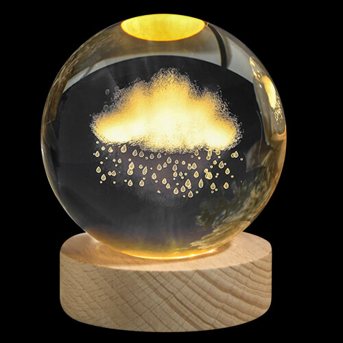 Galaxy Astronaut Crystal Night Light USB Lämmin RGB 1