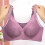 Women's Comfortable Front Closure Lace Bra Adjustable Support Underwire Large Size Full Coverage For Mature Ladies, Grey, Size 34 4
