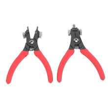 2pcs Adjustable Metal Snap Ring Pliers Set for Vehicles, Internal/External Remover