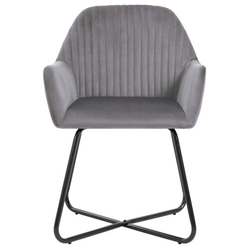 VidaXL vidaXL Esszimmerstühle 2 Stk. Grau Samt 2