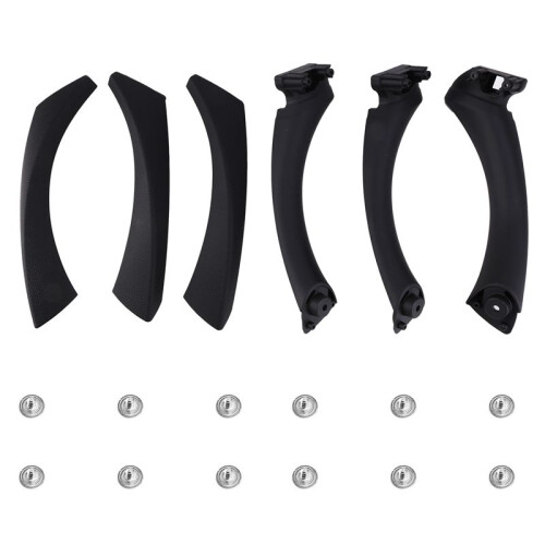Door Pull Handle Set Replacement for  3 Series E90 E91 E92 316 318 320 325 328i 2004-2012 RHD Black
