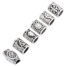 6pcs Alloy Beard Dreadlocks Beads Jewelry for Braiding and Accessories
