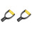 2X Plastic Spade Handle Shovel D Grip Handle,32mm Inner Diameter Spade Snow Shovel Handle,(Yellow) 1