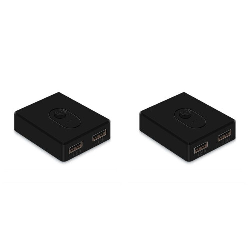 2X USB 2.0 KVM  1X2/2X1 Switcher USB Splitter Shared Controller for Laptop Computer Printer Keyboard Mouse, B