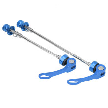 Mountain & Road Bike Axle Quick Release Skewers 2Pcs Lightweight Alloy Blue
