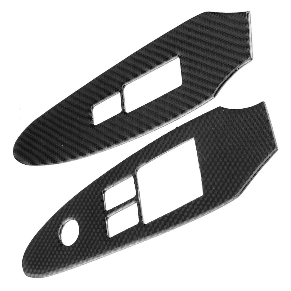 2Pcs Carbon Fibre Window Switch Cover For Nissan 370Z Z34 2009Â2020 Lh Drive 6901391871047