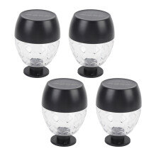 4pcs Solar Wall Light, Water-Resistant Outdoor Garden Fence Lamp