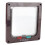 Small Plastic Cat Lock Security Flap Door Brown S for Pets 16